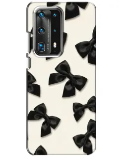 Чехол для Huawei P40 с картинкой «Черные бантики» Чехол для Huawei P40 с картинкой «Черные бантики»