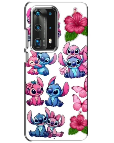 Чохол для Huawei P40 з картинкою «Стікери Stitch та Angel»