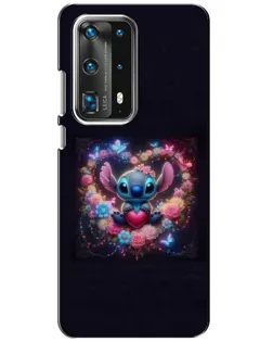Чохол для Huawei P40 з картинкою «Stitch у квітах»