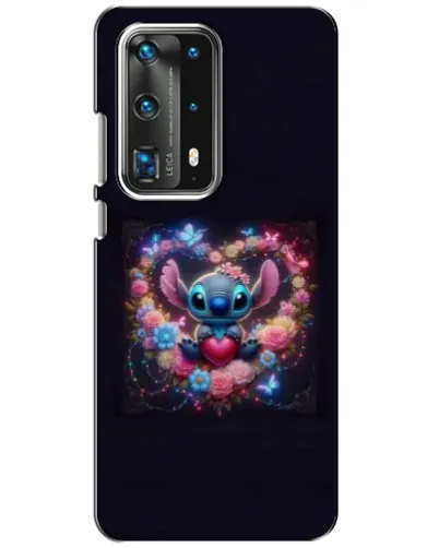 Чохол для Huawei P40 з картинкою «Stitch у квітах»