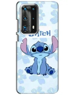 Чохол для Huawei P40 з картинкою «Stitch серед квітів»