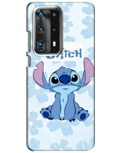 Чохол для Huawei P40 з картинкою «Stitch серед квітів»