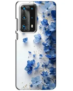 Чохол для Huawei P40 з картинкою «Блакитний квітковий каскад»