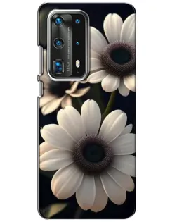 Чохол для Huawei P40 з картинкою «Білі маргаритки макро»