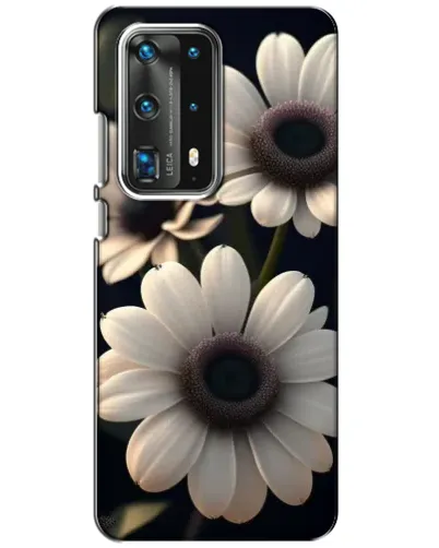 Чохол для Huawei P40 з картинкою «Білі маргаритки макро»