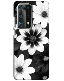Чохол для Huawei P40 з картинкою «Монохромні айстри»