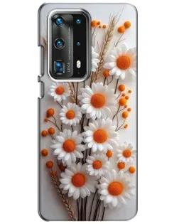 Чохол для Huawei P40 з картинкою «Білі сухоцвіти»