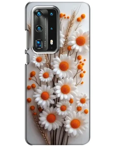 Чохол для Huawei P40 з картинкою «Білі сухоцвіти»