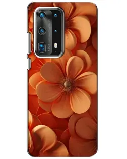 Чохол для Huawei P40 з картинкою «Помаранчева макро квітка»
