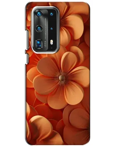 Чохол для Huawei P40 з картинкою «Помаранчева макро квітка»