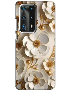 Чохол для Huawei P40 з картинкою «Білі паперові квіти»