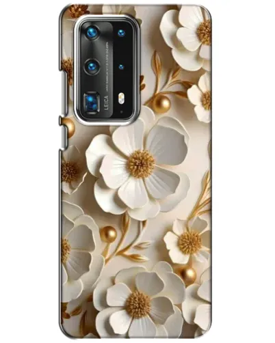 Чохол для Huawei P40 з картинкою «Білі паперові квіти»