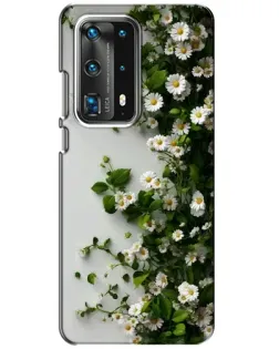 Чохол для Huawei P40 з картинкою «Гілка дрібних білих квітів»