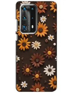 Чохол для Huawei P40 з картинкою «Візерунок з маленьких соняшників»