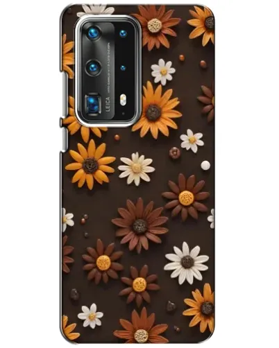 Чохол для Huawei P40 з картинкою «Візерунок з маленьких соняшників»