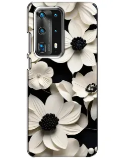 Чохол для Huawei P40 з картинкою «Об'ємні білі квіти»