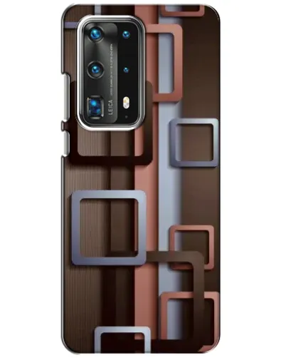Чохол для Huawei P40 з картинкою «Коричневі об'ємні квадрати» Чохол для Huawei P40 з картинкою «Коричневі об'ємні квадрати»