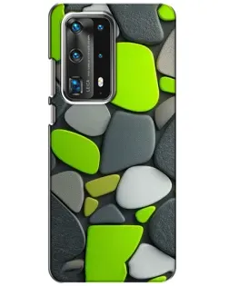 Чохол для Huawei P40 з картинкою «Яскрава неонова галька»