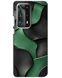 Чохол для Huawei P40 з картинкою «Зелені шкіряні хвилі»