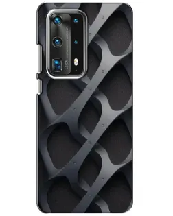 Чохол для Huawei P40 з картинкою «Об'ємне сіре плетіння»