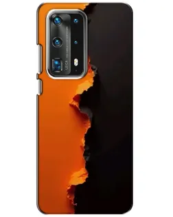 Чохол для Huawei P40 з картинкою «Помаранчевий розлом»