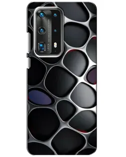 Чохол для Huawei P40 з картинкою «Об'ємна темна решітка»