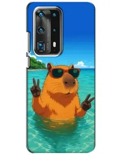 Чохол для Huawei P40 з картинкою «Морська капібара»