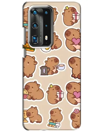Чохол для Huawei P40 з картинкою «Капібари паттерн»