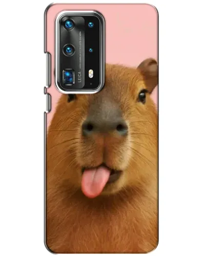 Чохол для Huawei P40 з картинкою «Капібара з язиком»