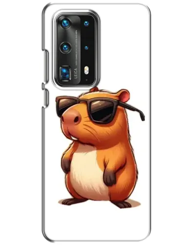 Чохол для Huawei P40 з картинкою «Капібара в окулярах»