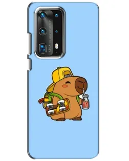 Чохол для Huawei P40 з картинкою «Капібара на скейті»