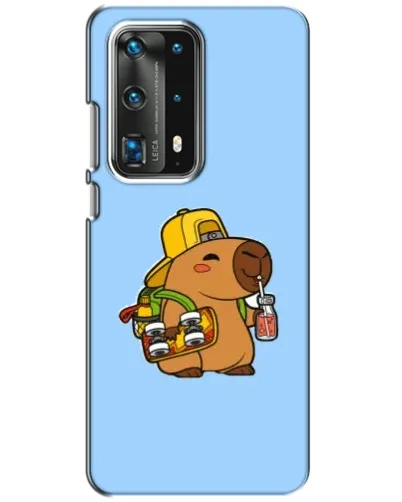 Чохол для Huawei P40 з картинкою «Капібара на скейті»