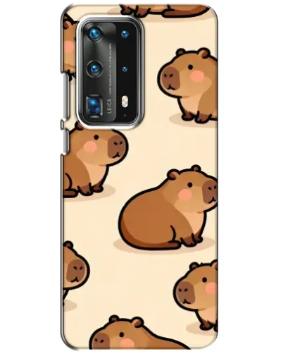 Чохол для Huawei P40 з картинкою «Паттерн милих капібар»