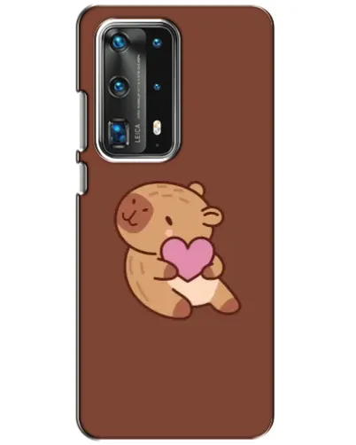 Чохол для Huawei P40 з картинкою «Капібара з серцем»