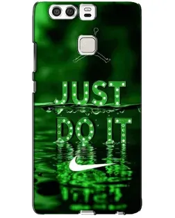 Чохол для Huawei P9 з картинкою «Зелений неоновий Nike»