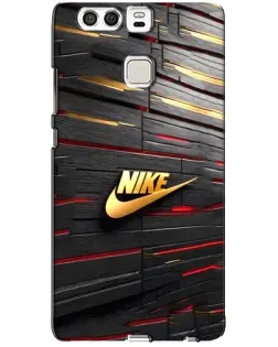 Чохол для Huawei P9 з картинкою «Золотий Nike на металі»