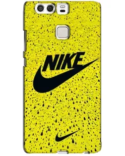Чохол для Huawei P9 з картинкою «Жовтий текстурний Nike»