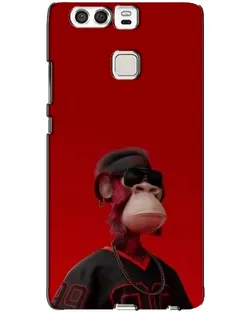 Чохол для Huawei P9 з картинкою «Bored Ape в червоному»