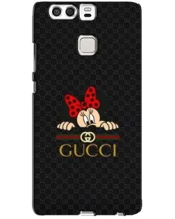 Чохол для Huawei P9 з картинкою «Мінні Маус Gucci — чорний»