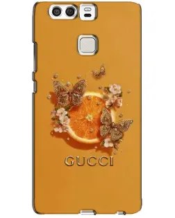 Чохол для Huawei P9 з картинкою «Gucci — золоті метелики»