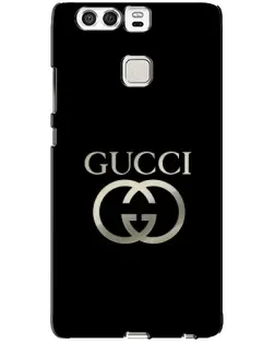 Чохол для Huawei P9 з картинкою «Gucci — золото на чорному»
