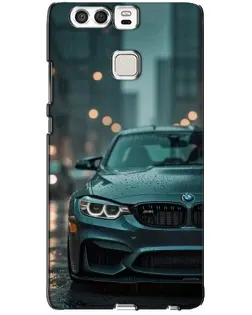 Чохол для Huawei P9 з картинкою «BMW у вогнях міста»