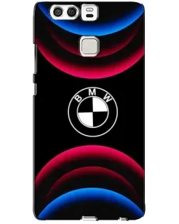 Чохол для Huawei P9 з картинкою «Логотип BMW та неонові дуги»