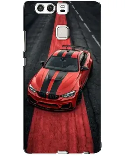 Чохол для Huawei P9 з картинкою «BMW на червоній доріжці»