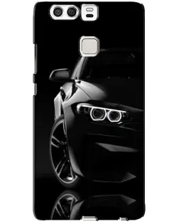 Чохол для Huawei P9 з картинкою «Чорна BMW — профіль»