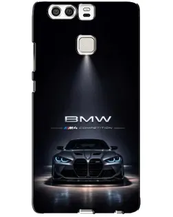 Чохол для Huawei P9 з картинкою «BMW крізь нічне місто»