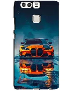 Чохол для Huawei P9 з картинкою «BMW — золота емблема»