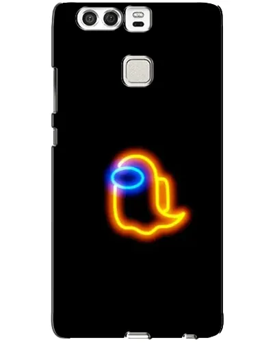 Чехол для Huawei P9 с картинкой «Among Us неоновое сияние»