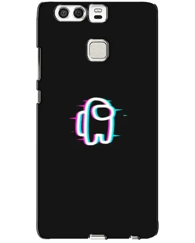 Чехол для Huawei P9 с картинкой «Among Us неон»