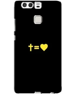 Чохол для Huawei P9 з картинкою «Серце та Хрест»